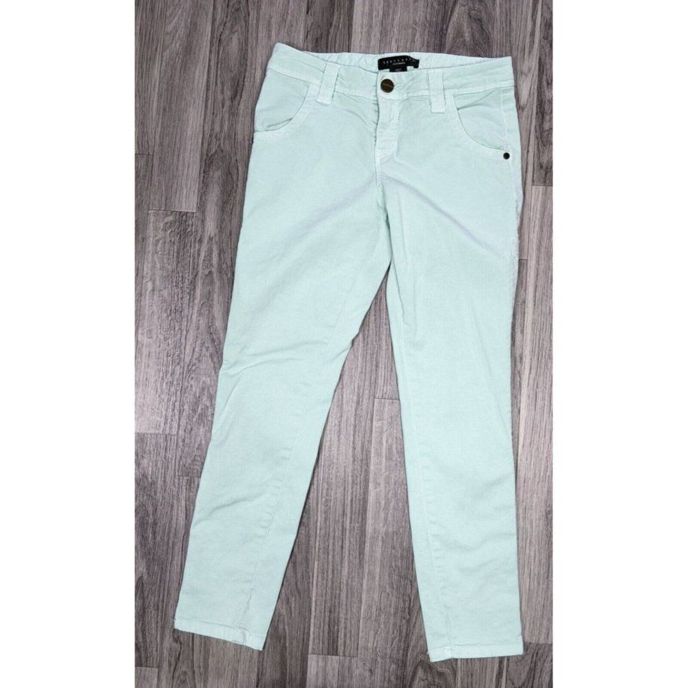 (3/$35) Sanctuary Clothing Womens Size 25 Sea Green Cropped Denim Jeans